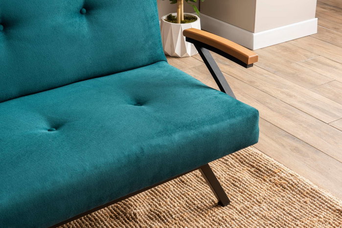Atelier Del Sofa Sofá-Cama de 3 Plazas Verde Petróleo Atelier Del Sofa Sofá-Cama de 3 Plazas Verde Petróleo
